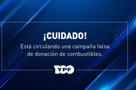 YPF alerta por una campaña falsa en redes sociales
