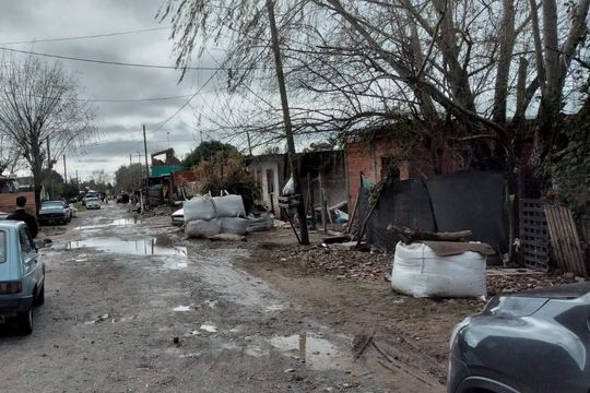 Las casas de una de las zonas más afectadas de La Plata. 