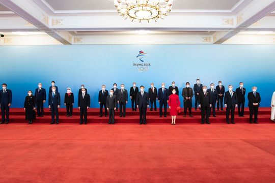 El presidente Alberto Fernández participó de la inauguración de los JJOO de invierno en Beijing.
