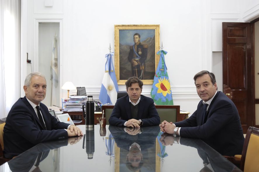 Axel Kicillof se reunió con los ministros de Justicia Martín Soria y Julio Alak