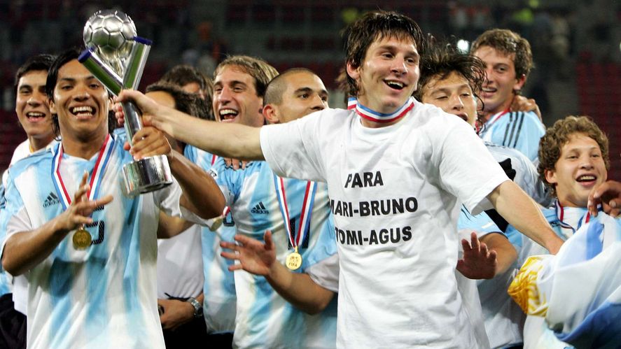 Lionel Messi y su primer cumplea&ntilde;os junto a Argentina en 2005.