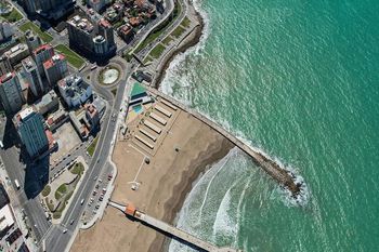 Las increíbles imágenes de Mar del Plata desde el aire.
