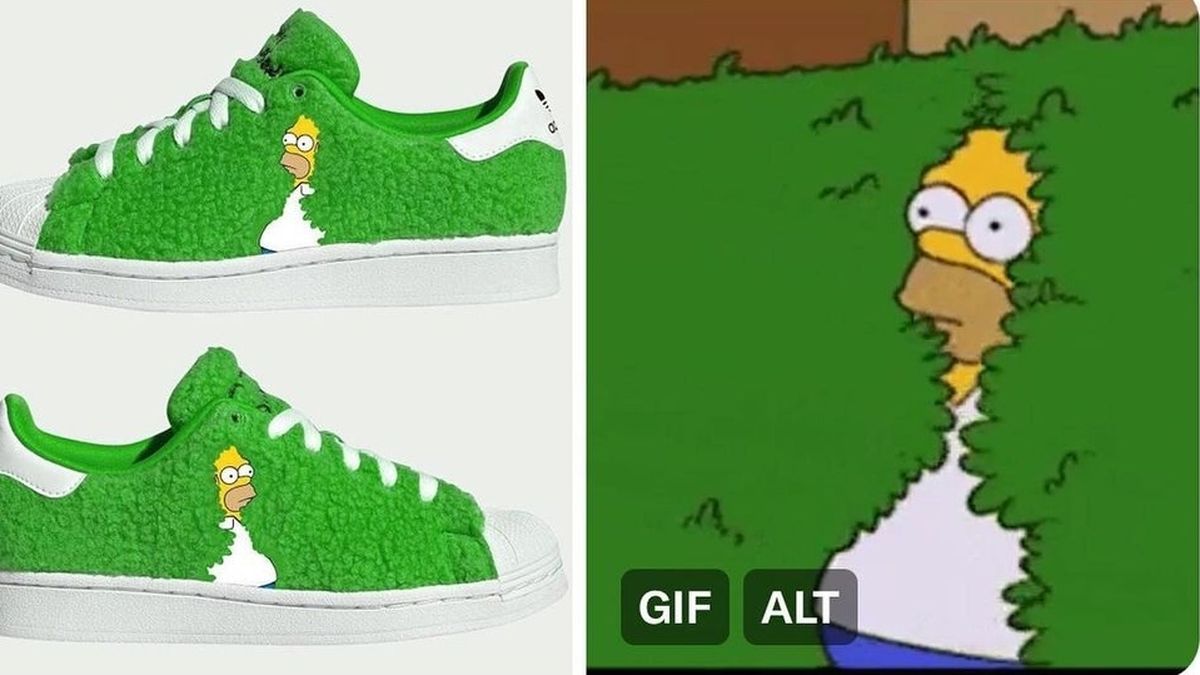 El de Simpson en el arbusto se transforma en zapatilla |