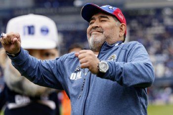Diego Maradona, siendo feliz en Gimnasia