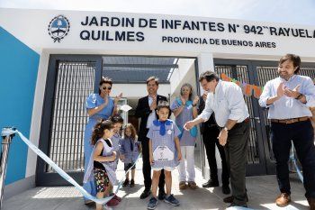 Axel Kicillof inauguró un Jardín de infantes y suma la escuela 118 de su gestión 