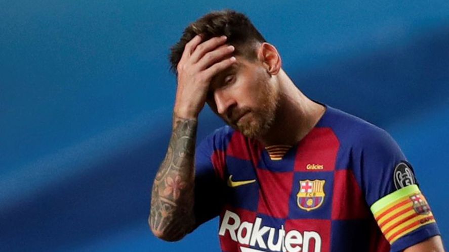 Dolor de cabeza: la renovación de Messi y el Barcelona no está en el mejor momento.