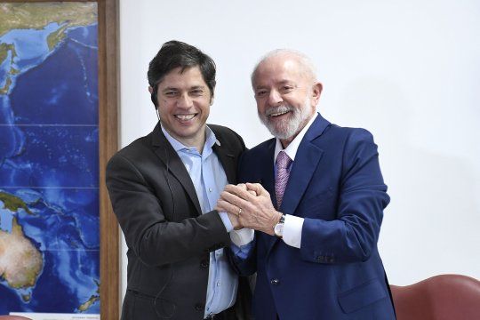 axel kicillof tuvo su foto con lula: el respeto y el trabajo con brasil es imperativo para la provincia