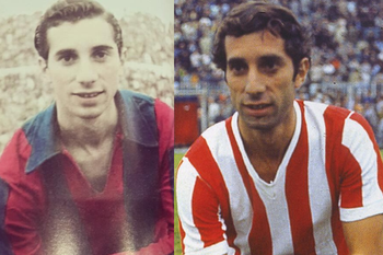 Bilardo y dos de las tres camisetas que uso como jugador profesional: la de San Lorenzo y la de Estudiantes.