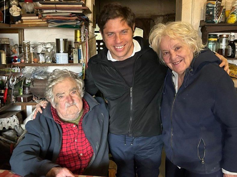 Axel Kicillof visit&oacute; a Pepe Mujica en su casa a fines de julio de este a&ntilde;o.