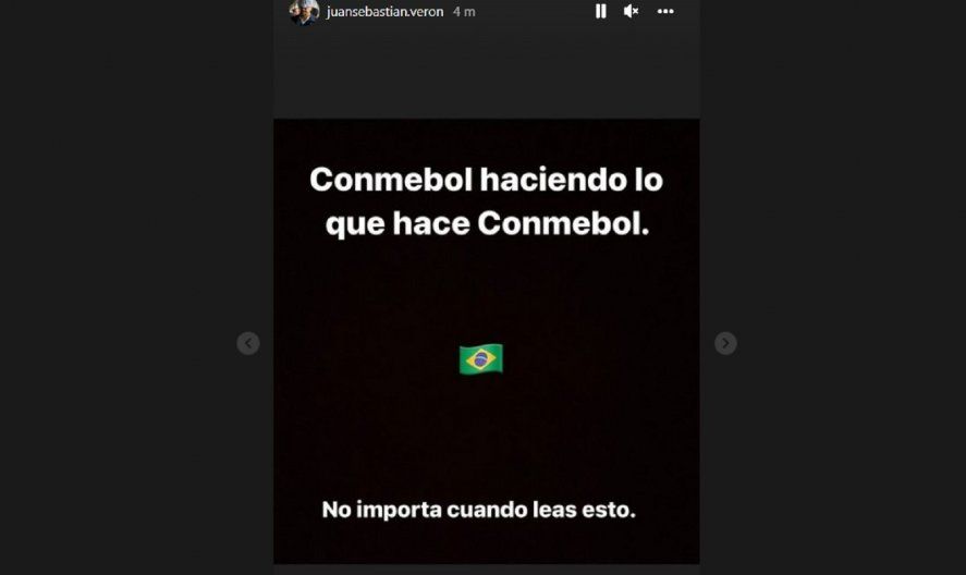 El mensaje de Juan Sebastián Verón ante la eliminación de Estudiantes en Copa Libertadores. Apuntó contra CONMEBOL