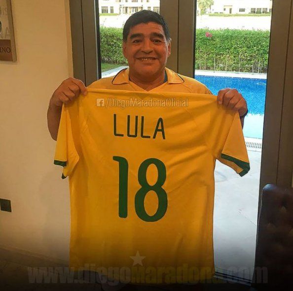 Maradona nunca apoyó a Bolsonaro, siempre fiel a Lula
