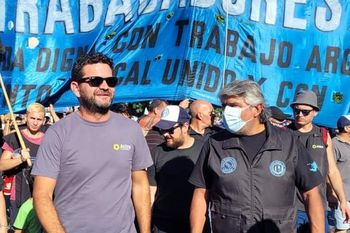 Respaldo a Walter Correa del sindicato que protesta contra empresa láctea