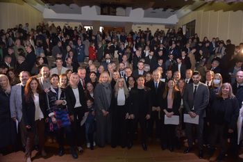 axel kicillof y ocho intendentes acompanaron a las nuevas autoridades del colegio de abogados de la plata