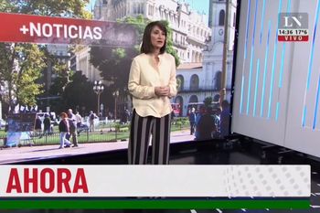 María Laura Santillán se mostró taciturna por la baja del dólar blue