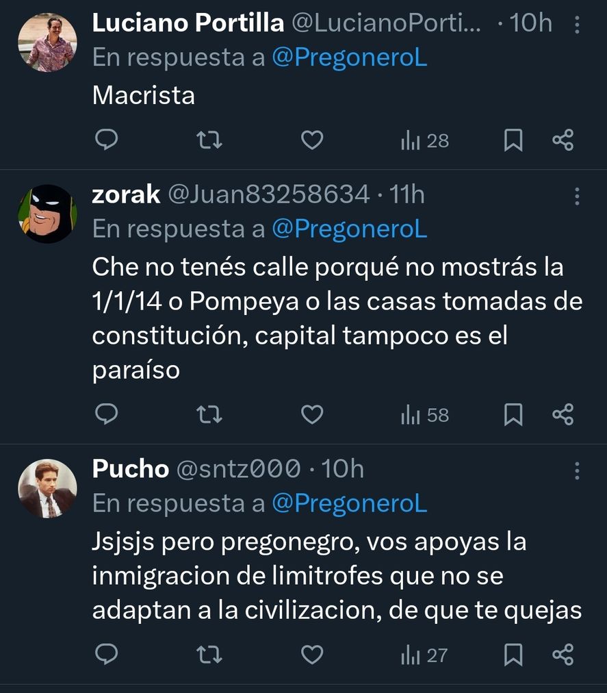 Comentarios de libertarios en redes cargados de racismo por diferencias entre CABA y el conurbano bonaerense 