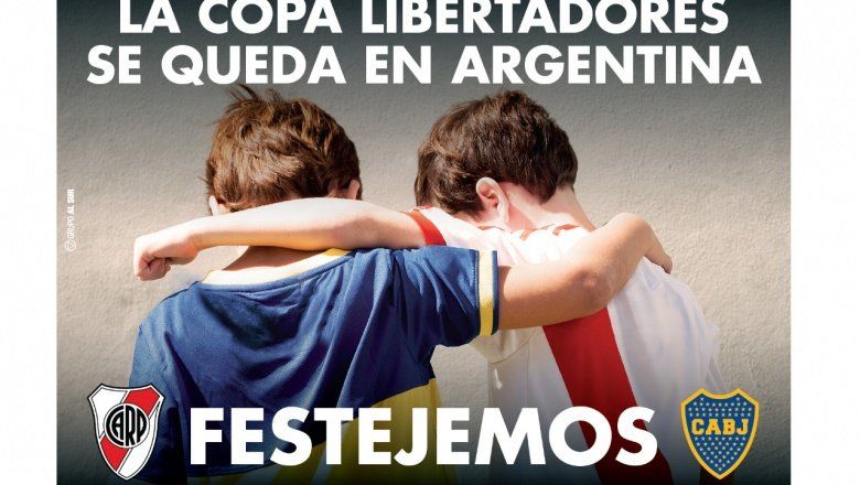 “La Copa Libertadores se queda en Argentina”: La campaña que une a Boca y River de cara a la Superfinal