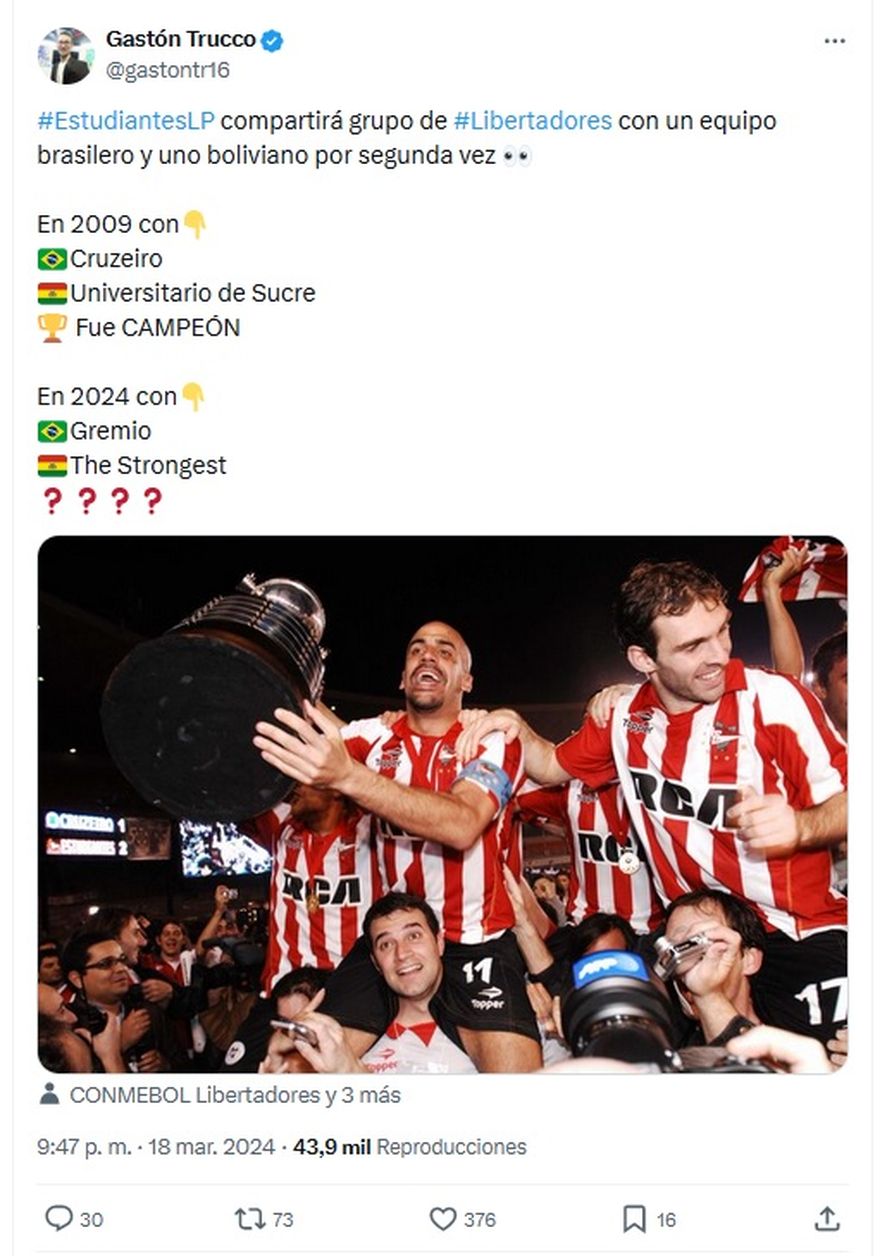 Elijo Creer O Anulo Mufa Estudiantes Y Una Incre Ble Coincidencia Con La Libertadores