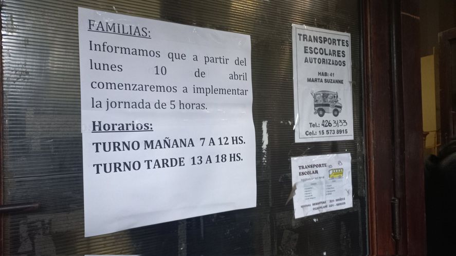 Padres contra la quinta hora de clases en escuelas de La Plata