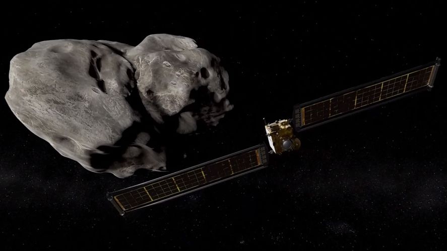 Me parece que he visto una linda piedrita: nave suicida chocó contra un asteroide a 22 mil kms/h para desviarlo. VIDEO