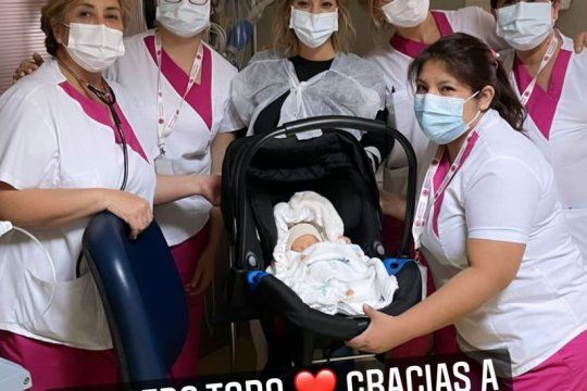 El Bebe De Noelia Marzol Tiene El Alta Y Ya Esta En Su Casa Infocielo