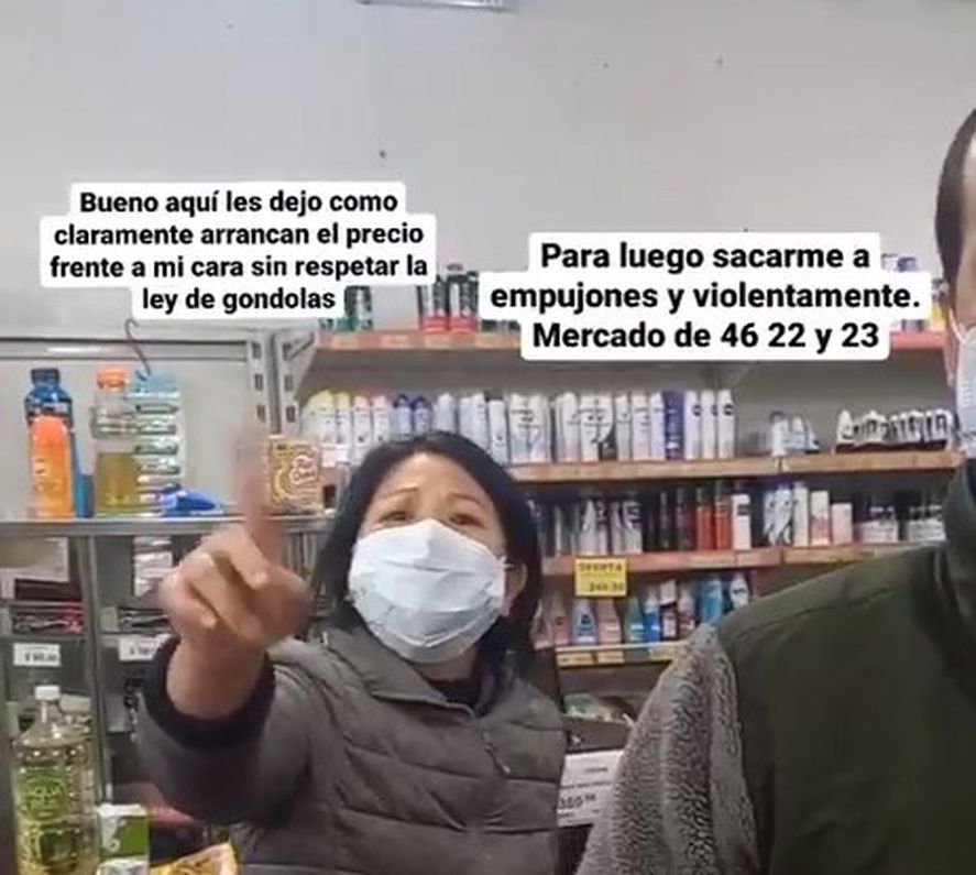 VIDEO: Escrachan a un supermercado de La Plata por remarcar precios y agredir a un cliente