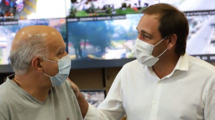 Julio Garro y Néstor Grindetti avanzan en su plan de municipalizar la seguridad.