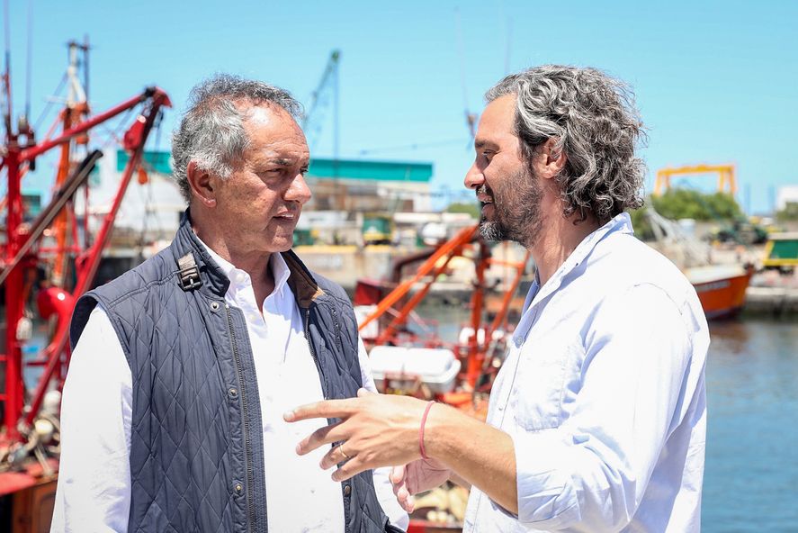 Cafiero y Scioli le apuestan al langostino para aumentar las exportaciones de Mar del Plata