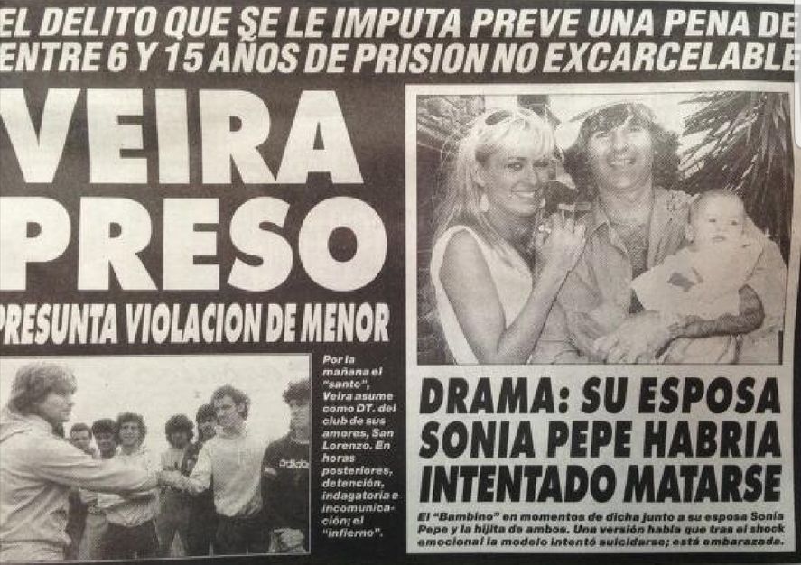 La tapa de 1987 del diario Crónica que remite al hecho de abuso mencionado por Costa en PH