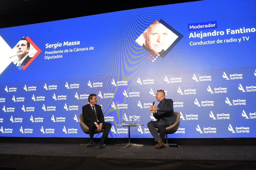 Sergio Massa se present&oacute; en la cumbre de la C&aacute;mara de Comercio de EEUU