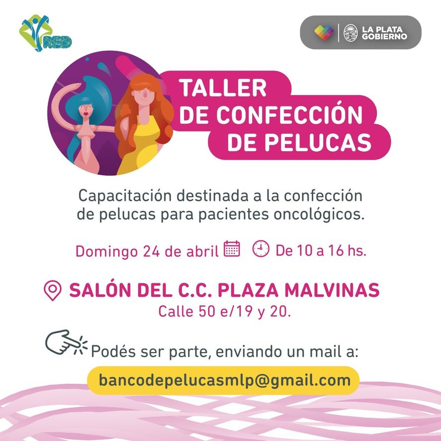 La Municipalidad de La Plata organizó una capacitación destinada a la confección de pelucas oncológicas. 