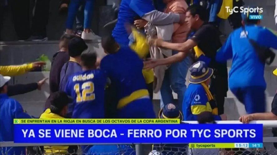Brutal golpiza a un hincha de Boca en la previa de la Copa Argentina. Fútbol
