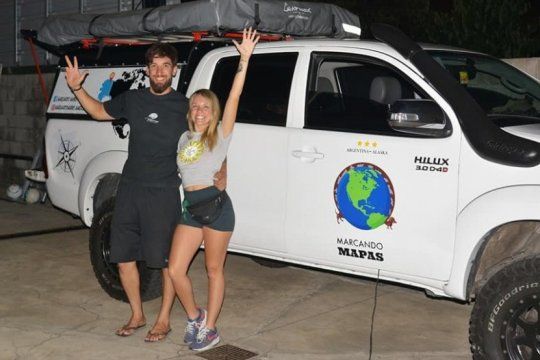 berazategui-alaska en camioneta: una pareja de jovenes muestra el paso a paso de su viaje en las redes