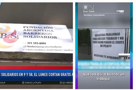 no todos es individualismo: la plata, capital de las peluquerias solidarias