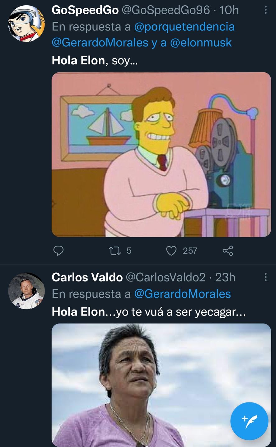 Los memes por el tweet del gobernador de Jujuy, Gerardo Morales a Elon Musk, tratando de venderle litio. Troy McClure de los Simpsons y Milagro Sala