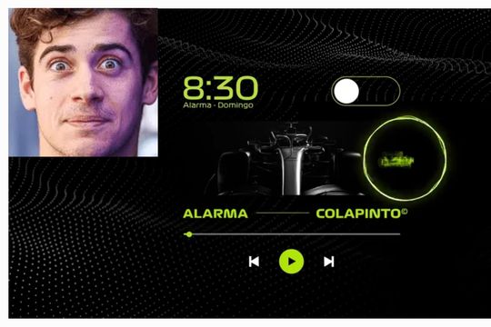 franco colapinto: globant presento una alarma especial para seguir sus carreras