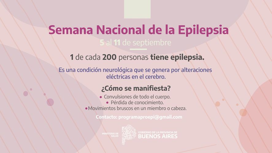 Desde el lunes 5 al domingo 11 de septiembre se celebra la Semana Nacional de la Epilepsia, tiene como principal objetivo fortalecer la integraci&oacute;n social.