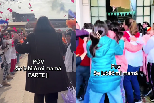 Mirá el video despedida de una docente jubilada que es viral en las redes.