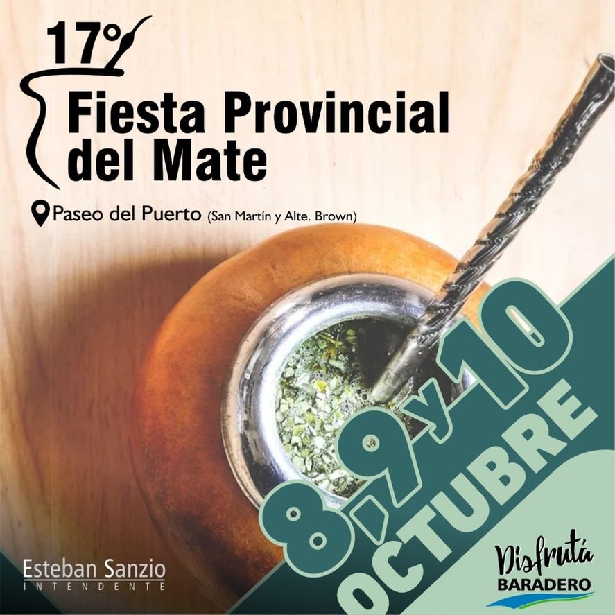 La 17° Fiesta Provincial del Mate será este fin de semana.