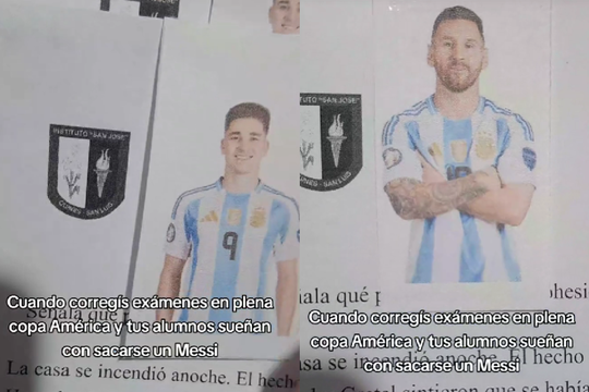 Montiel o Messi: Conocé la peculiar manera de calificar de este docente que es viral.