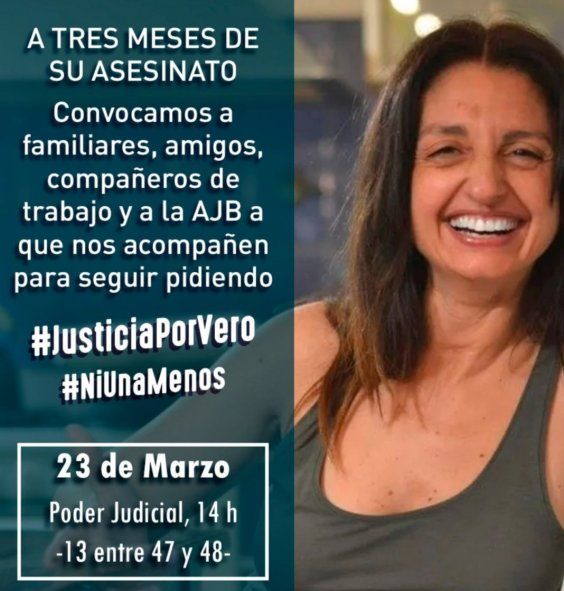 Piden justicia por el asesinato de Verónica Dessio en La Plata.
