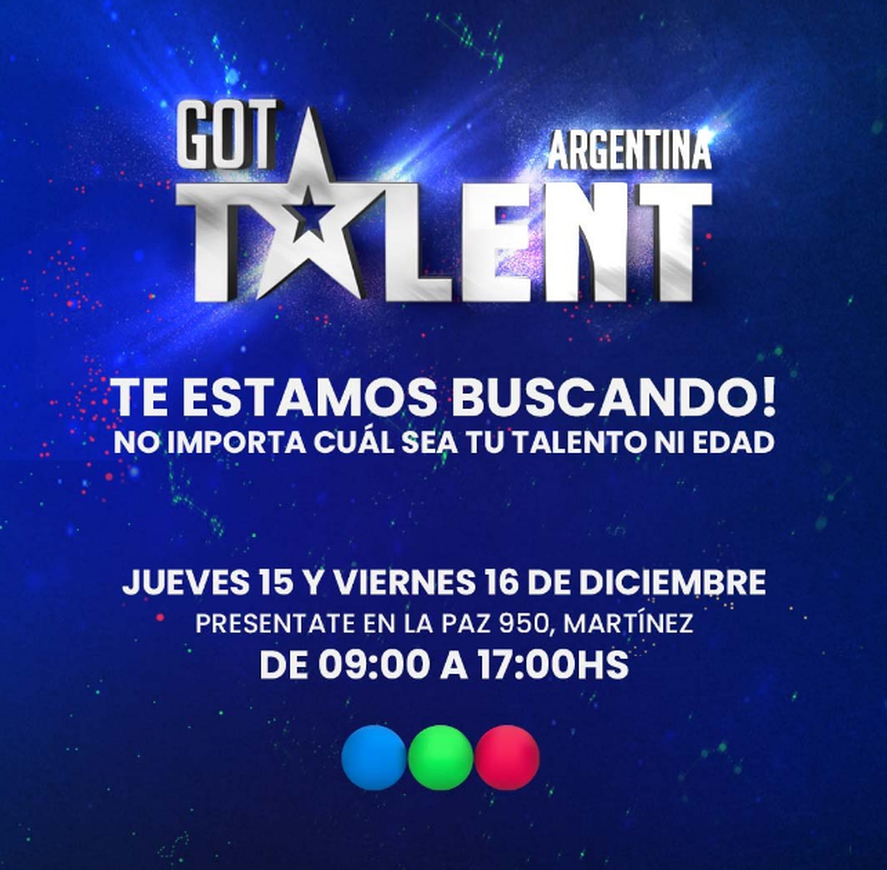 Telefe anunció el comienzo del casting de Got Talent Argentina Infocielo