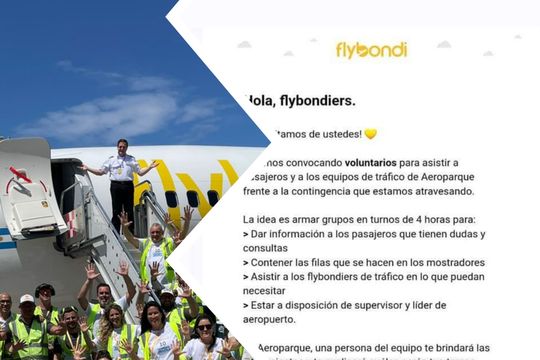 flybondi pide flybondiers: voluntarios ad honorem sin capacitacion