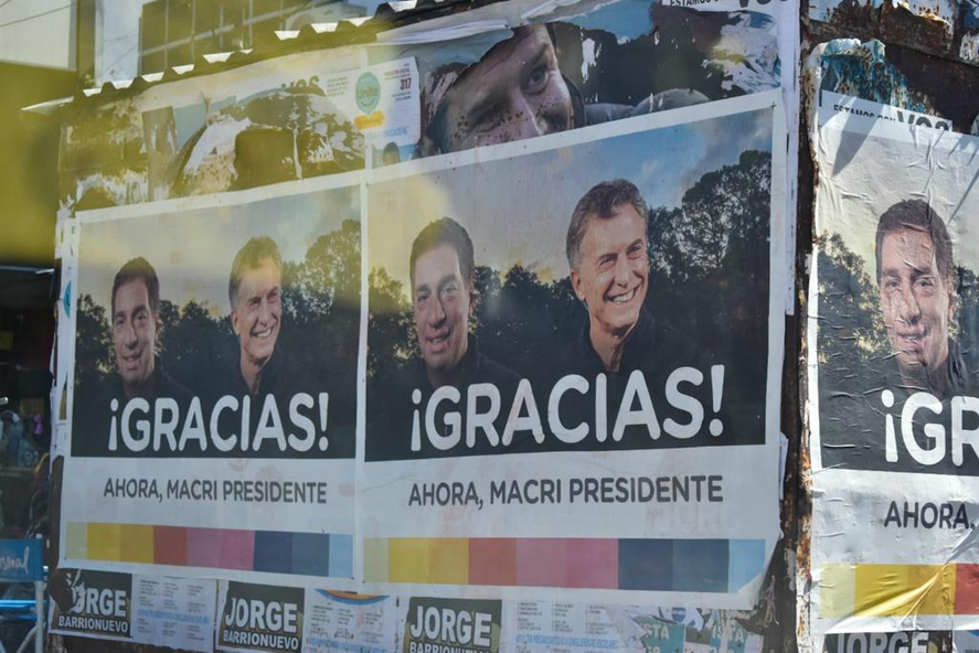 Los afiches con los que Mauricio Macri se instal&oacute; en el Conurbano