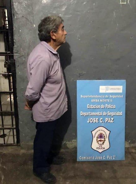 mil hombre de 72 años fue detenido en una remisería de José C. Paz