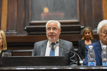 Sergio Torres,  presidente de la Corte Suprema de Justicia de la Provincia de Buenos Aires