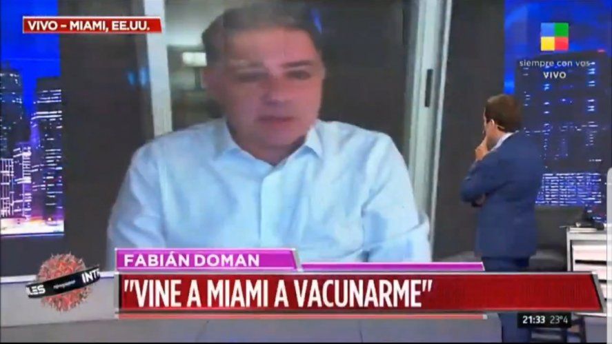 El periodista Fabián Doman explica su viaje y como hizo para recibir la vacuna de Johnson & Johnson en Estados Unidos 
