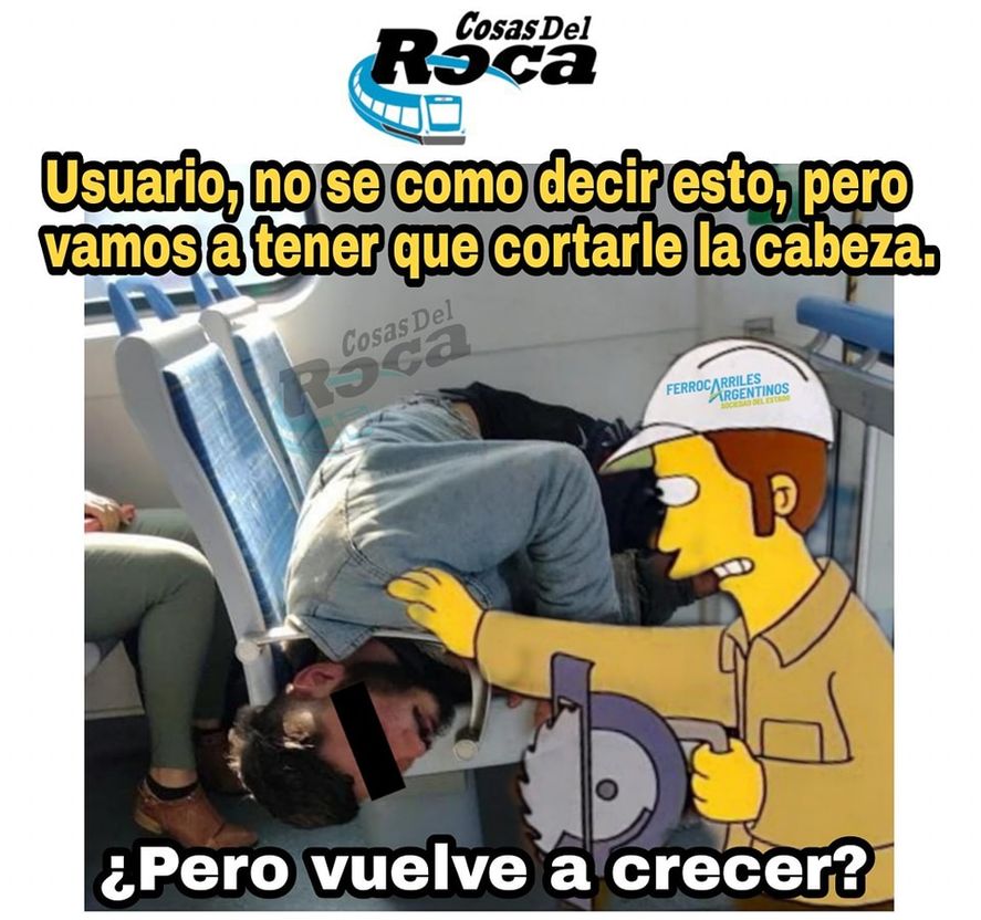 Cosas del Roca, la cuenta de Instagram que hace humor con las situaciones cotidianas que viven los pasajeros del Tren Roca.