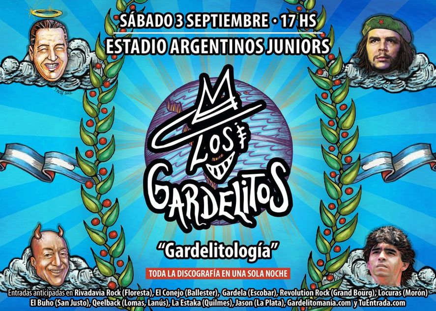 Los Gardelitos y sus flyers nacionales y populares.  