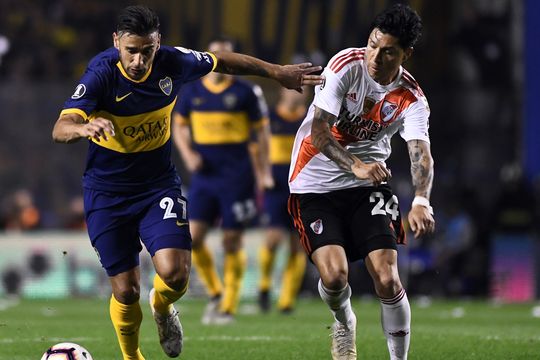 Salvio y Enzo Pérez, dos nombres de peso que buscarán ser claves en el River - Boca de la Supercopa Argentina.
