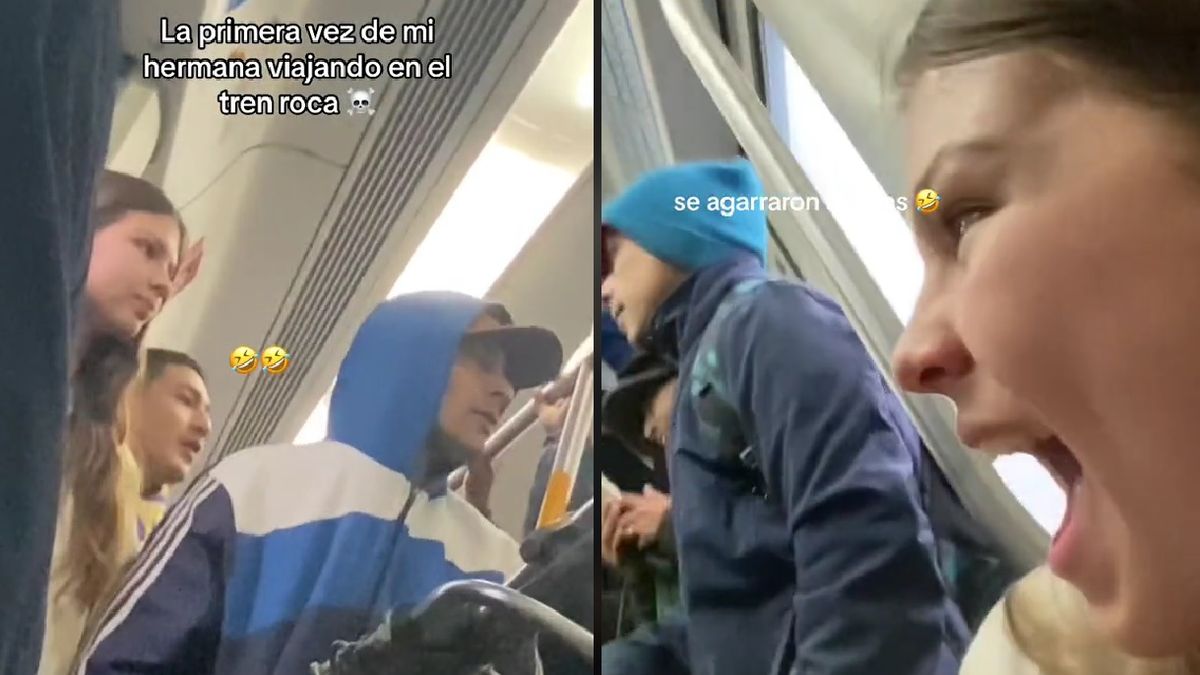 Filmó la reacción de su hermana viajando por primera vez en el Tren Roca y  es viral | Infocielo